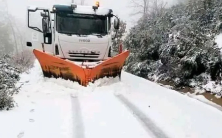 " طرقات مقطوعة بسبب الثلوج بعدة ولايات