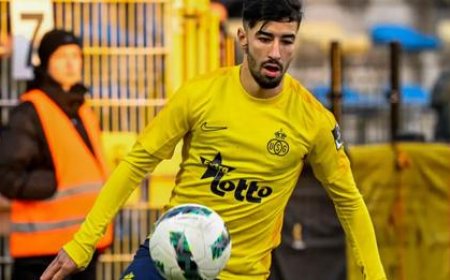 عمورة يضيف هدف جديد الى رصيده ويسير بفريقه سان جيلواز نحو تحقيق انجاز لم يتحقق منذ 88 عام