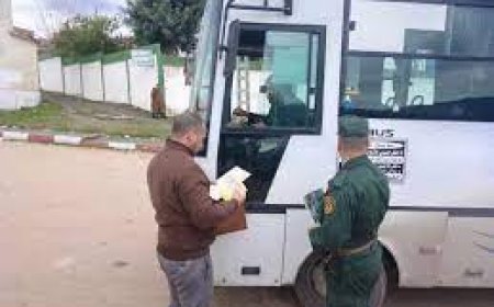 حملة مراقبة لوسائل النقل بالقالة