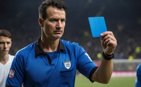 بطاقة زرقاء في الملاعب 