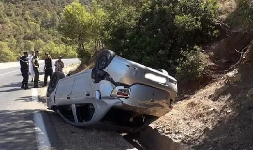 06 جرحى في حادث انقلاب سيارة بطريق عين الطويلة – خنشلة