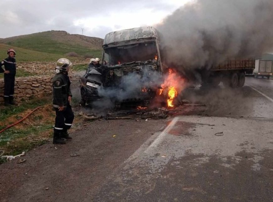 تفحم شخصين وثالثهما في حالة خطيرة على خلفية مجزرة مرورية بقسنطينة