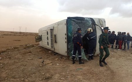 وفاة طالبة دكتورة وإصابة 22 جريحا في حادث مرور  بالمسيلة
