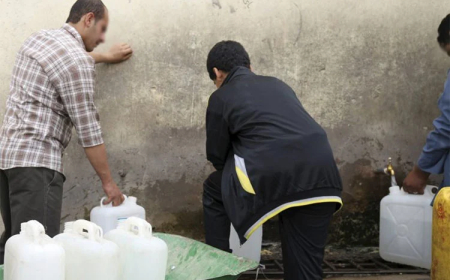 ازمة عطش حادة بحي عطوي صالح  بالحجار عشية شهر رمضان 