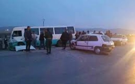 باتنة : إصابة 06 أشخاص بجروح في حادث اصطدام حافلة بسيارة