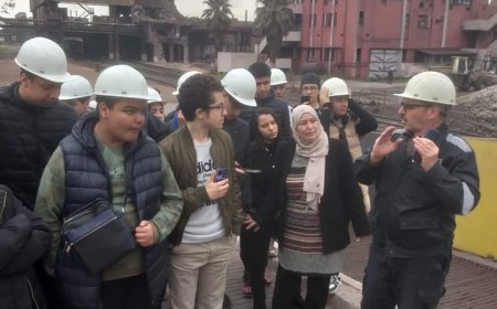 تلاميذ ثانوية واد القبة في الحجار 