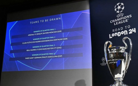 قرعة ربع نهائي دوري أبطال أوروبا:  قمة نارية بين السيتي والريال.. وأرسنال يصطدم ببايرن ميونخ