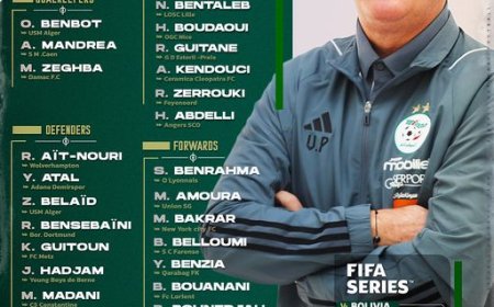 المنتخب الوطني: بيتكوفيتش يكشف عن قائمة اللاعبين لمباراتي بوليفيا وجنوب أفريقيا