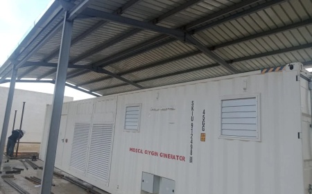 تركيب مصنع إنتاج الأوكسجين بمستشفى الاستعجالات الجراحية بالبوني