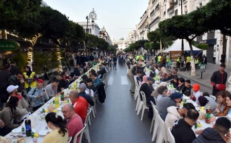  أطول مائدة فطور جماعي في الجزائر