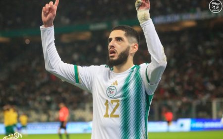 بن زية يحظى بثناء "الفيفا" بعد هدفه الرائع في مرمى جنوب افريقيا