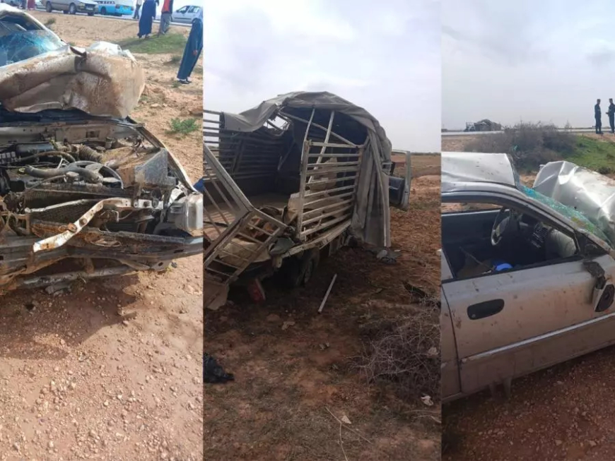 عين وسارة: إصابة 13 شخصا في حادث مرور بحد الصحاري