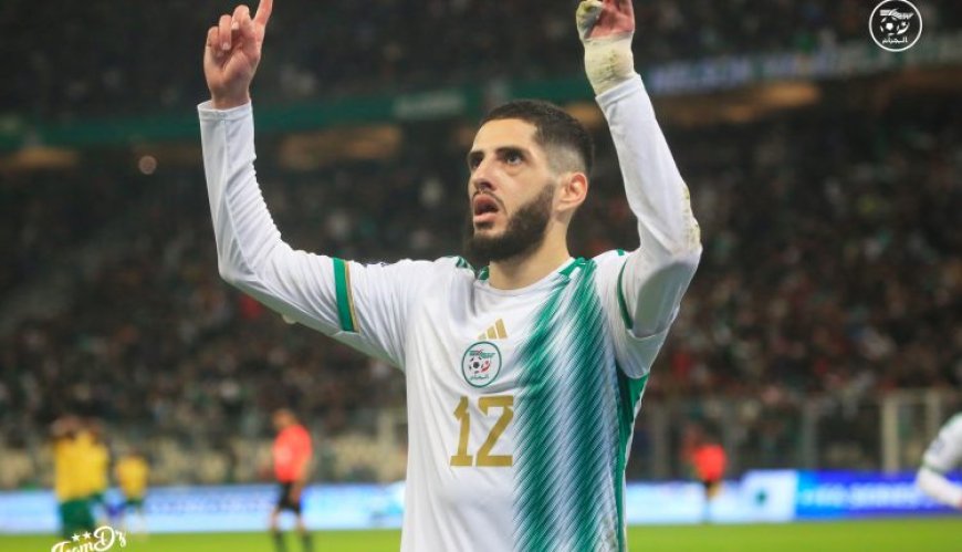 بن زية يحظى بثناء "الفيفا" بعد هدفه الرائع في مرمى جنوب افريقيا