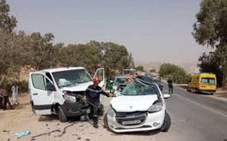 اصابة أربعة أشخاص في حادث مرور في سيدي مزغيش بسكيكدة