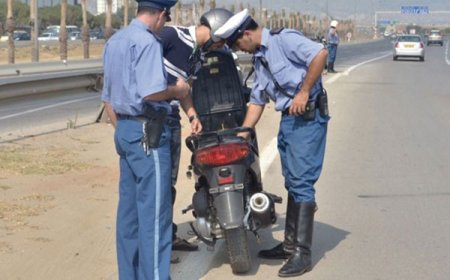 توقيف 25 دراجة نارية بسبب الازعاج و عدم احترام قانون المرور بعزابة بسكيكدة