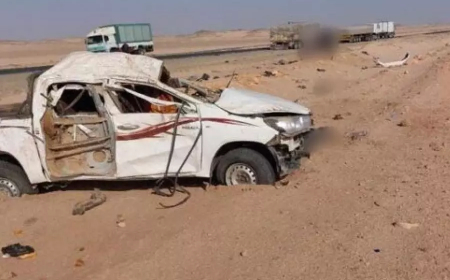 حادث مرور تمنراست: إرتفاع حصيلة الضحايا إلى 9 أشخاص