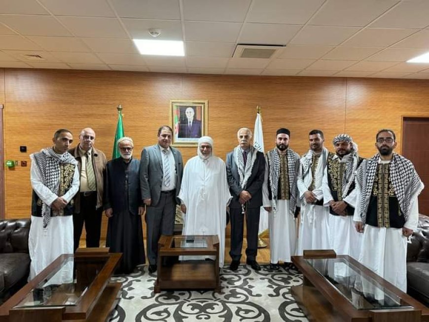 عميد جامع الجزائر يستقبل وفدا فلسطينيا 