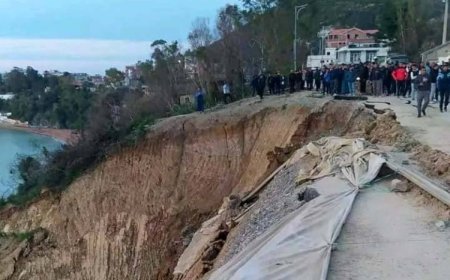 سيعاد فتح المقطع المنهار من طريق الكورنيش بجيجل  قريبا