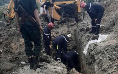 إنتشال جثة عامل من تحت التراب ببلدية بلهادف بجيجل 