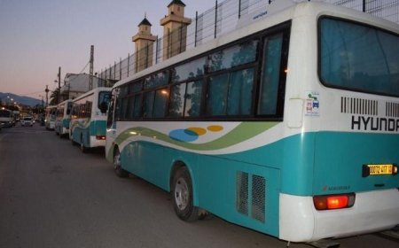 حافلات لنقل مترشحي البكلوريا لمراكز الامتحان ذهابا وإيابا بالبوني