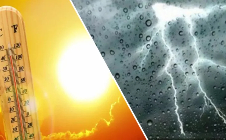 طقس غائم وأمطار رعدية في شمال الوطن