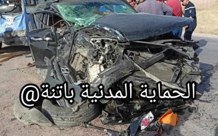 09 جرحى في حادث اصطدام حافلتين وسيارتين