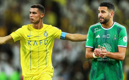 محرز وكريستيانو رونالدو يتنافسان على جائزة أخرى في الدوري السعودي
