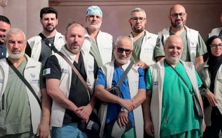 الوفد الطبي الجزائري ينهي مهمته بغزة 