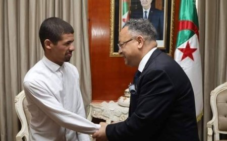 "بداري " يستقبل التلميذ بوحفص فضلاوي