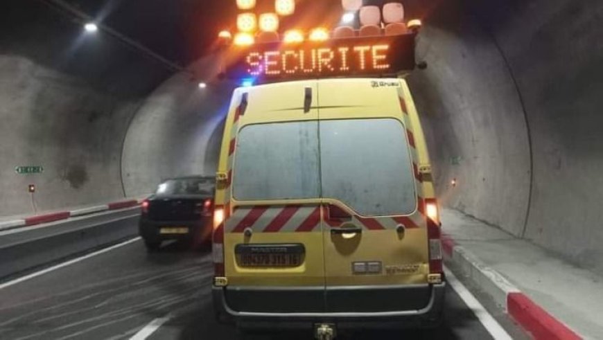  منع عبور شاحنات نقل المواد القابلة للالتهاب بنفق جبل الوحش 