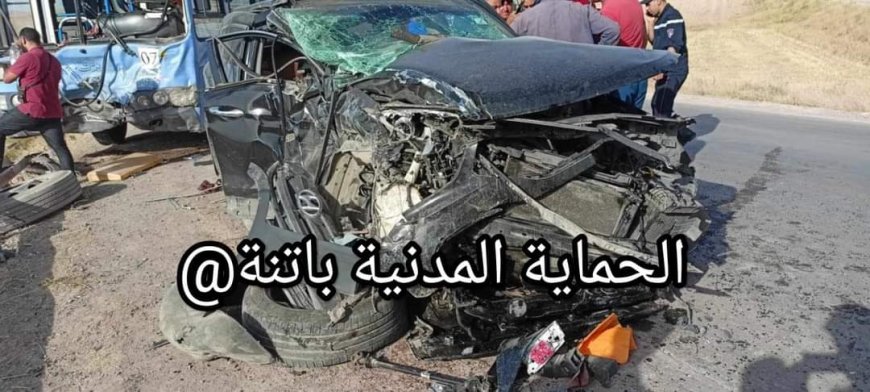 09 جرحى في حادث اصطدام حافلتين وسيارتين