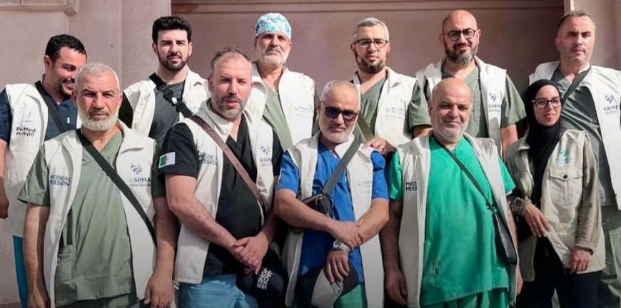 الوفد الطبي الجزائري ينهي مهمته بغزة 