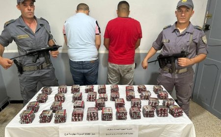 برج ج بوعريريج; توقيف شخصين وحجز 5500 قرص مهلوس