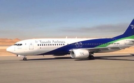 السيطرة على حادث طائرة تابعة لشركة الطاسيلي بمطار اليزي