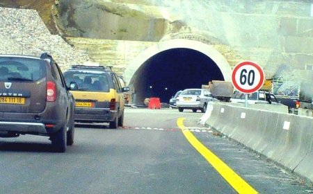 غلق جزء من الطريق السيار بسبب تسرب مادة لزجة