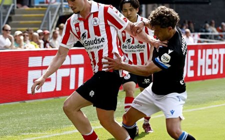 نجم الخضر الواعد كميل نغلي يسجل هدفا عالميا مع فريقه سبارتا روتردام الهولندي