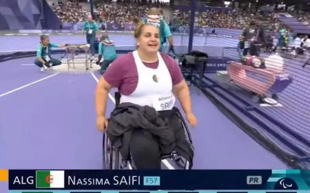 الألعابا البرالمبية :نسيمة صايفي تهدي الجزائر أول ميدالية ذهبية في رمي القرص