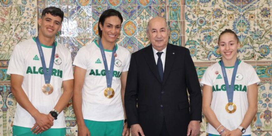 الرئيس" تبون " يكرّم أبطال الجزائر الأولمبيين