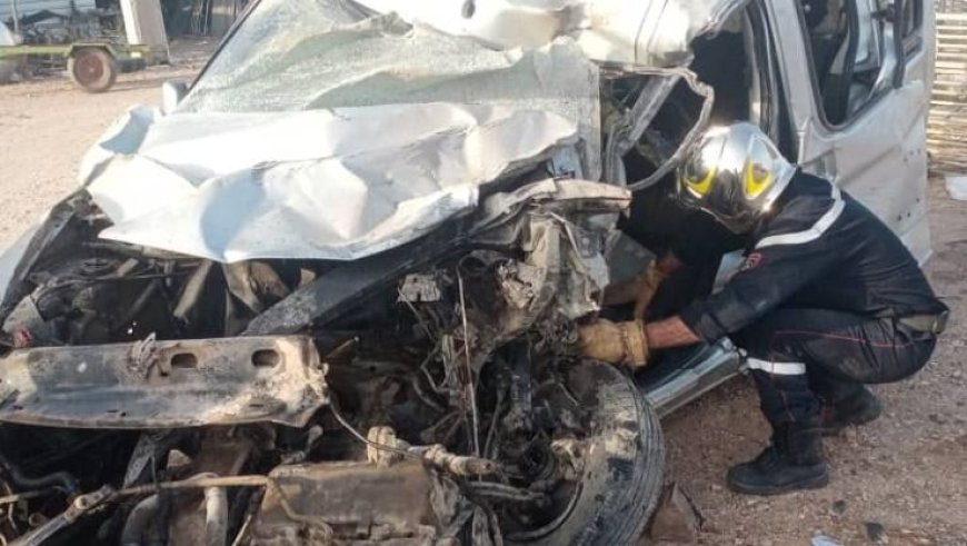 وفاة شاب ووالدته واصابة افراد من  عائلتهما في حادث مرور بسكيكدة