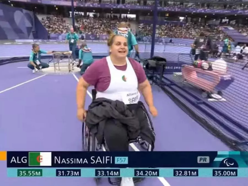 الألعابا البرالمبية :نسيمة صايفي تهدي الجزائر أول ميدالية ذهبية في رمي القرص