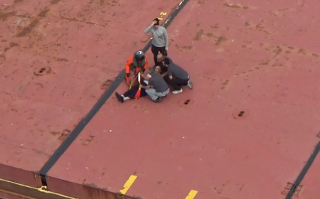 إجلاء بحار تركي تعرض لأزمة قلبية و تحويله إلى مستشفى ابن رشد بعنابة