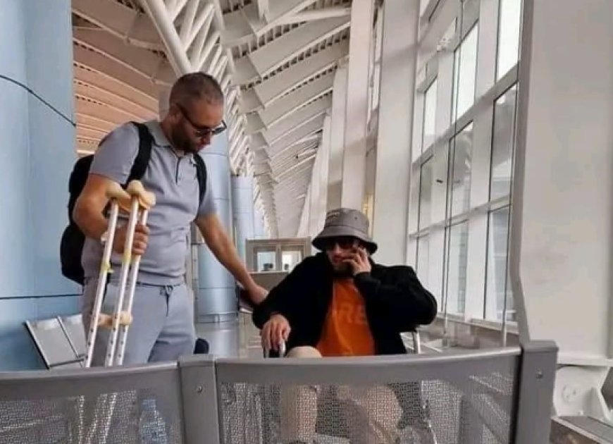 بن ناصر على كرسي متحرك