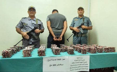 حجز 7469 قرصا مهلوسا من طرف جمارك المسيلة