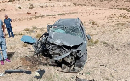 وفاة 04 أشخاص وإصابة اثنين آخرين  في حدث  مرور بتبسة