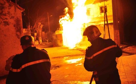  إصابة أربعة أشخاص في حريق منزل بقاوس بجيجل