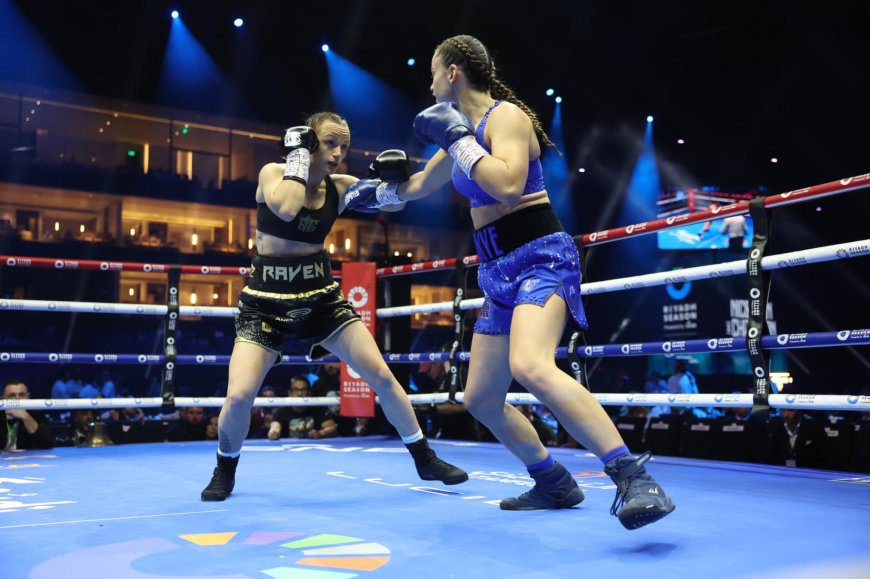 أول نزال ملاكمة نسائي في السعودية 