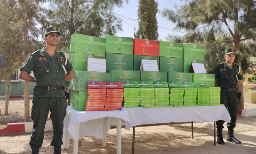 الدرك الوطني بتبسة يحجز 16000 علبة سجائر أجنبية الصنع