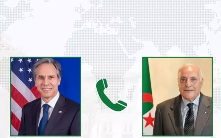 عطاف يتلقى اتصالا هاتفيا من نظيره الأمريكي أنتوني بلينكن