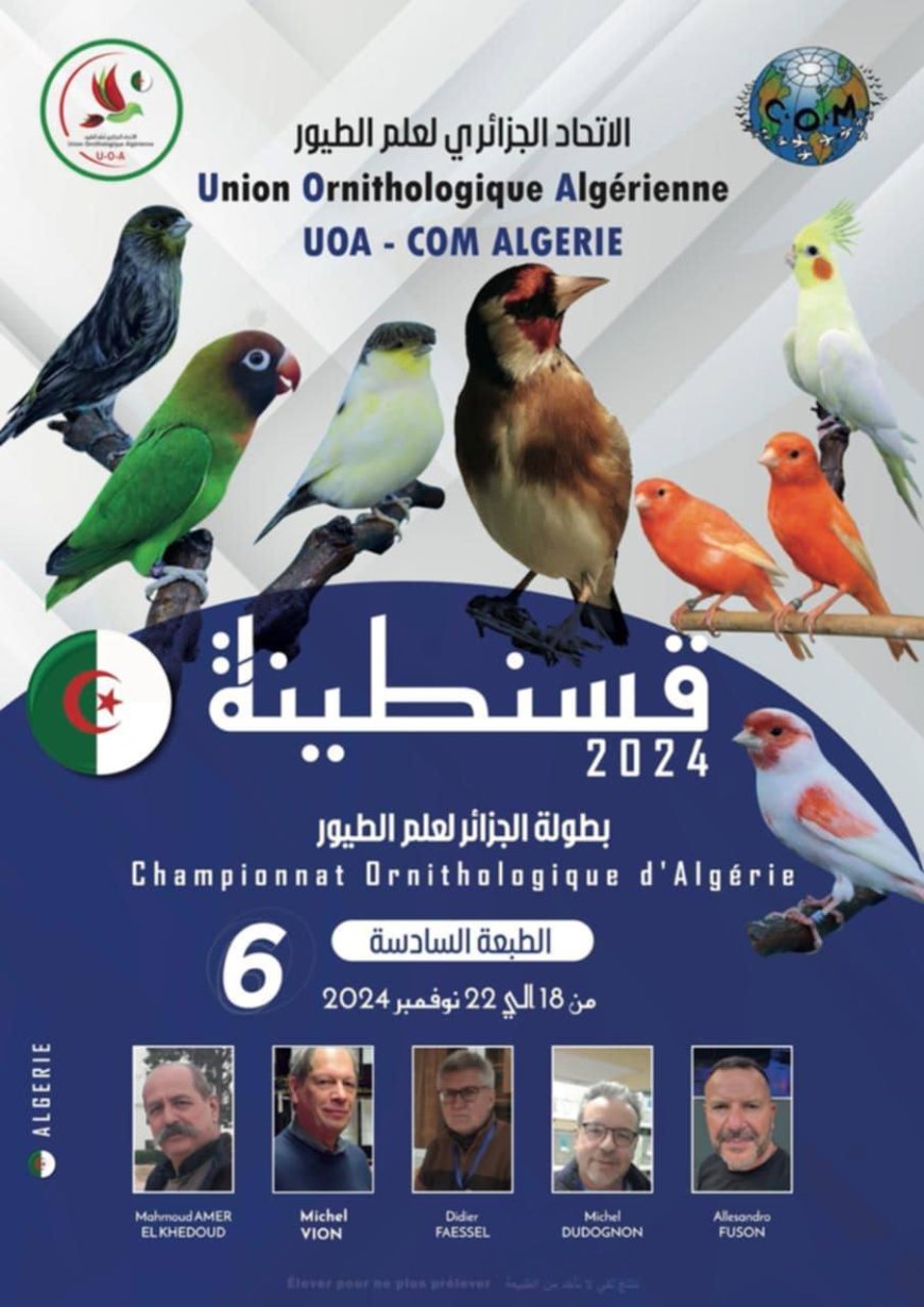 انطلاق بطولة الجزائر لطيور "الزينة" بقسنطينة