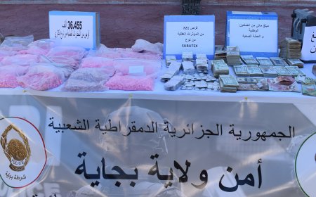  بجاية: الإطاحة بشبكة إجرامية منظمة متكونة من 14 فردا مختصة في المتاجرة بالمخدرات الصلبة 